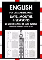 Vorschau - Stationenlernen - ENGLISH DAYS, MONTHS, SEASONS WORD SEARCHES MINI-BUNDLE FOR GERMAN SPEAKERS - Deckblatt