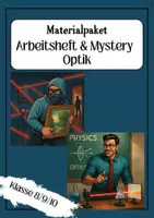 Vorschau - Unterrichtsreihen - Materialpaket: Arbeitsheft & Mystery zu OPTIK - Deckblatt