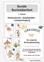 Vorschau - Arbeitsblätter - Materialpaket Buchstabenfest - Deckblatt