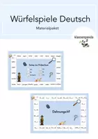 Vorschau - Spiele - Materialpaket Würfelspiele Deutsch (wachsend) - Deckblatt