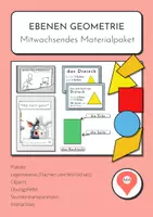 Vorschau - Unterrichtsreihen - mitwachsendes Materialpaket: ebenen Geometrie - Deckblatt