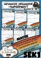 Vorschau - Poster - ADVANCED ORGANIZER & MERKPLAKAT (KOMPLETTE SEK 1) - SUPER-Materialpaket (Mathe) - Deckblatt