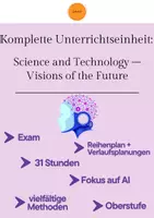 Vorschau - Arbeitsblätter - Unterrichtseinheit "Science and Technology – Visions of the Future" - Deckblatt