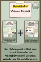 Vorschau - Stundenentwürfe - Materialpaket Weimarer Republik - Deckblatt