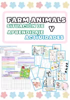 Vista previa - Unidades / Secuencias / Situaciones de Aprendizaje - FARM ANIMALS FULL PACK (SITUACIÓN DE APRENDIZAJE+ ACTIVIDADES) - Portada