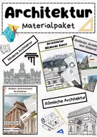 Vorschau - Arbeitsblätter - Architektur Materialpaket: Baukunst, Gotik, Antike - Bildende Kunst - Deckblatt