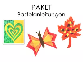 Vorschau - Mal- und Bastelvorlagen - PAKET Bastelanleitungen mit Fotos - Deckblatt