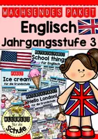 Vorschau - Stundenentwürfe - Materialpaket Englischunterricht Klasse 3 - Deckblatt