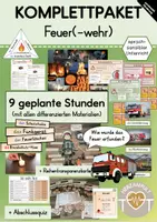 Vorschau - Stundenentwürfe - Feuer / Feuerwehr (KOMPLETTPAKET) - Deckblatt