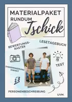 Vorschau - Stundenentwürfe - Materialpaket: rundum Tschick Lektüre mit Lesetagebuch und Lösung, Bewertungsraster ; Diskriminierung uvm mit Lösung (Klasse 7 8 9) - Deckblatt