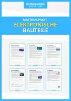 Vorschau - Arbeitsblätter - Technik - Elektronische Bauteile - Materialpaket - Deckblatt