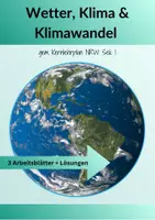 Vorschau - Arbeitsblätter - 🌦 Materialpaket Wetter, Klima, Klimawandel & Klimaschutz - Deckblatt