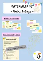 Vorschau - Poster - Materialpaket - Geburtstag - Deckblatt