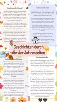 Vorschau - Arbeitsblätter - Geschichten durch die vier Jahreszeiten - Deckblatt