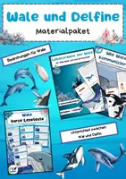 Vorschau - Arbeitsblätter - Wale und Delfine Bundle - Deckblatt