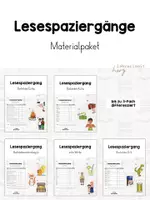 Vorschau - Arbeitsblätter - Materialpaket: Lesespaziergänge zu allen Buchstaben (wachsendes Paket) - Deckblatt