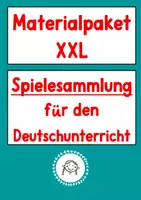 Vorschau - Stundenentwürfe - Materialpaket XXL: Spielesammlung für den Deutschunterricht - Deckblatt