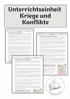 Vorschau - Arbeitsblätter - Materialpaket - GESCHICHTE Kriege und Konflikte in der Geschichte - Deckblatt