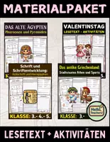 Vorschau - Arbeitsblätter - Materialpaket : Lesetexte, Aktivitäten und Rätsel für die Klassen 3–5 - Deckblatt