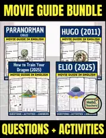 Vorschau - Spiele - Movie Guide BUNDLE: Elio (2025), Hugo (2011), ParaNorman (2012), and How to Train Your Dragon (2025) - Deckblatt