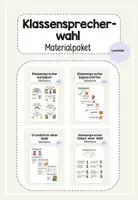 Vorschau - Arbeitsblätter - Materialpaket - Klassensprecherwahl - Deckblatt