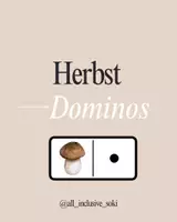 Vorschau - Spiele - Materialpaket: Herbst Dominos - Deckblatt