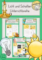 Vorschau - Stundenentwürfe - Licht und Schatten Sonne Experimente Unterrichtsreihe Materialpaket - Deckblatt