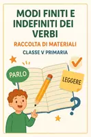 anteprima - Esercizi - Raccolta di materiali: modi finiti e indefiniti dei verbi - Pagina di copertina