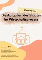 Vorschau - Stundenentwürfe - Materialpaket: Die Aufgaben des Staates im Wirtschaftsprozess - Deckblatt