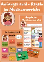 Vorschau - Poster - Materialpaket: Anfangsritual und Regeln im Musikunterricht - Deckblatt