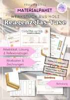 Vorschau - Arbeitsblätter - Technik Werkstück aus Holz - Reagenzglas-Blumenvase (Materialpaket) - Deckblatt