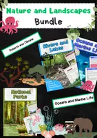 Vorschau - Arbeitsblätter - Nature and Landscapes Teaching Bundle: Erdkunde & Englisch - Deckblatt