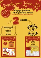 Vorschau - Arbeitsblätter - ¡Conjuga y avanza! Fit in spanischen Verben - Deckblatt