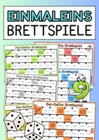 Vorschau - Unterrichtsreihen - EINMALEINS Brettspiele (Mathe Einmaleins-Reihen 1-10) - Deckblatt