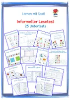 Vorschau - Spiele - Informeller Lesetest: Materialpaket - Deckblatt