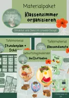 Vorschau - Poster - Materialpaket Klassenzimmer organisieren - Deckblatt