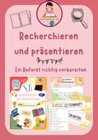 Vorschau - Arbeitsblätter - Recherchieren und Präsentieren - So halte ich ein Referat! (mit online Kartei und Beispielreferat) - Deckblatt