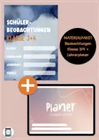Vorschau - Lehrpläne/Lehrermaterial - Materialpaket: Lehrerplaner 24/25 und SuS-Beobachtungen Klasse 3/4 - Deckblatt