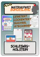 Vorschau - Spiele - Materialpaket Plus - Schleswig-Holstein | Lesetext - Steckbrief - Lückentext - Suchsel (inkl. Lösungen) - Deckblatt