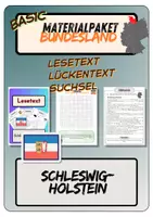 Vorschau - Arbeitsblätter - Materialpaket Basic - Schleswig-Holstein | Lesetext - Lückentext - Suchsel (inkl. Lösungen) - Deckblatt