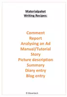 Vorschau - Fördermaterial/Inklusion - Materialpaket - writing receipe - Deckblatt