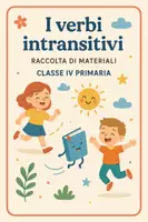 anteprima - Esercizi - Raccolta di materiali: i verbi intransitivi - Pagina di copertina