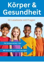 Vorschau - Arbeitsblätter - Materialpaket Körper & Gesundheit 🧠🫀🦵 Lesetraining / Textverständnis - Klasse 3 & Klasse 4 - Deckblatt