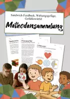 Vorschau - Arbeitsblätter - Methodensammlung: Sandwich-Feedback, Gefühlswürfel, Wirkungsgefüge - Deckblatt