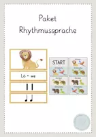 Vorschau - Spiele - Materialpaket Rhythmussprache - Deckblatt