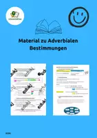 Vorschau - Arbeitsblätter - Deutsch-Grammatik: Materialpaket Adverbiale Bestimmungen - Deckblatt