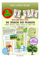 Vorschau - Arbeitsblätter - DIE SPRACHE DER PFLANZEN - WOOD WIDE WEB & VOCs (XL Materialpaket) - Deckblatt