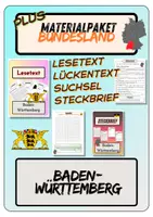 Vorschau - Arbeitsblätter - Materialpaket Plus - Baden-Württemberg | Lesetext - Steckbrief - Lückentext - Suchsel (inkl. Lösungen) - Deckblatt