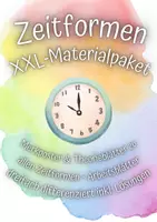 Vorschau - Arbeitsblätter - XXL-Materialpaket: Zeitformen - Deckblatt