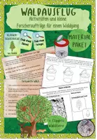 Vorschau - Arbeitsblätter - Materialpaket Aktivitäten im Wald - Deckblatt